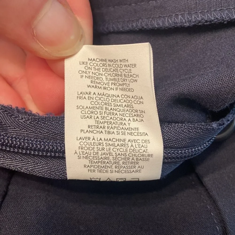 CAbi Navy Blue Nautical Mariner Trouser Pants Style 5077L Size 10 - Picture 10 of 10